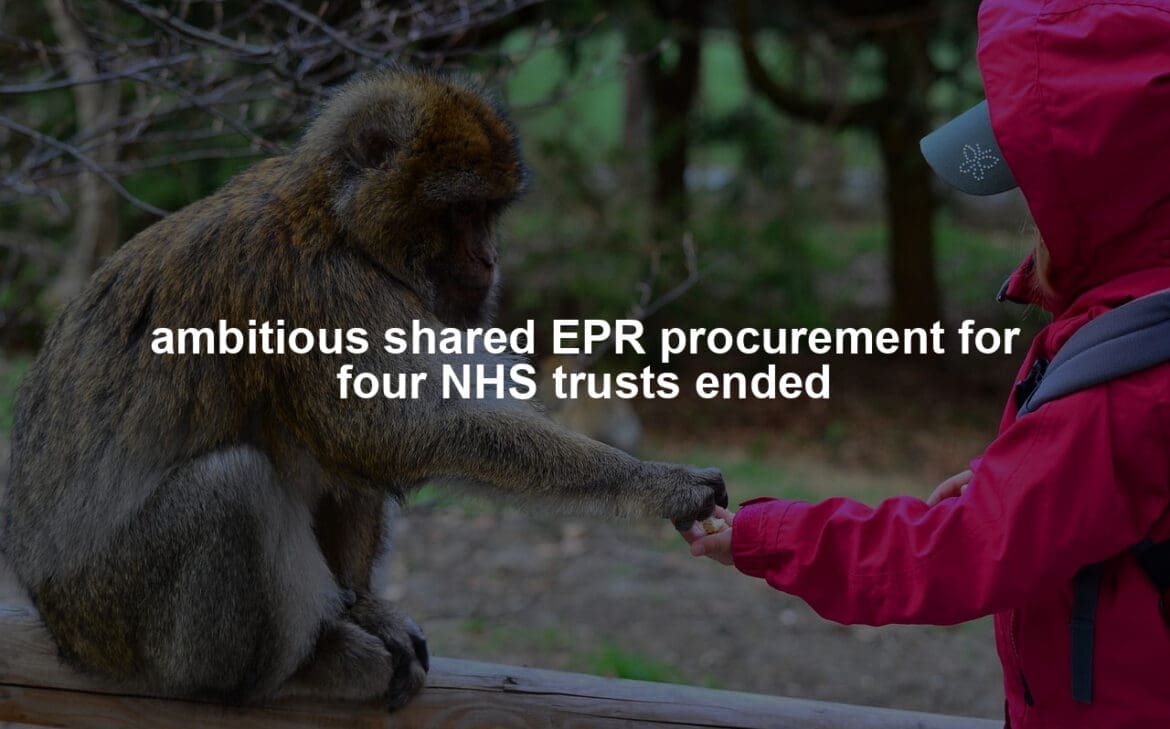 ambitious shared EPR procurement for four NHS trusts ended